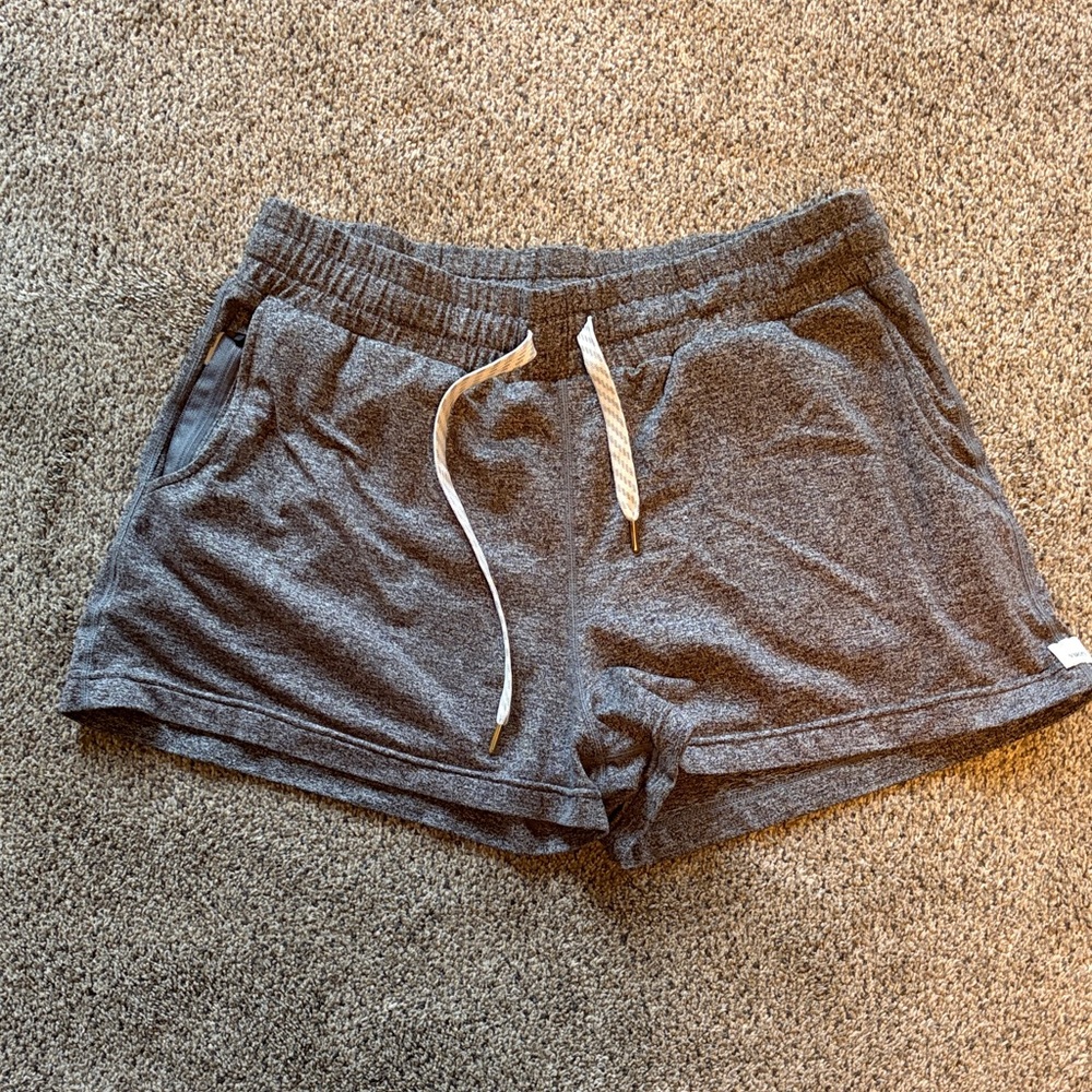 Vuori Heather Gray Athletic Shorts